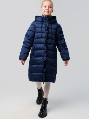 Пальто текстильное с полиуретановым покрытием для девочек