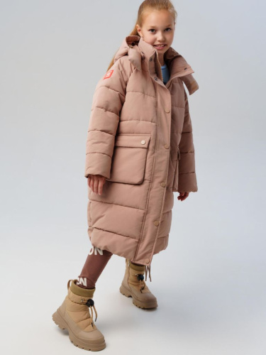 Пальто текстильное с полиуретановым покрытием для девочек