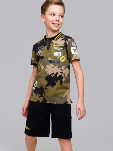 Джемпер трикотажный с воротником поло для мальчиков