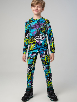 Термокомплект трикотажный для мальчиков: брюки, толстовка для эпизодического использования