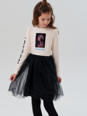 Платье трикотажное для девочек