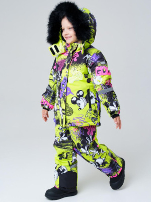 Комплект текстильный с полиуретановым покрытием для девочек: куртка, полукомбинезон