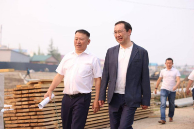 Глава Якутии работает в Верхневилюйском районе / ЯСИА  Верхневилюйский Республика Саха (Якутия)