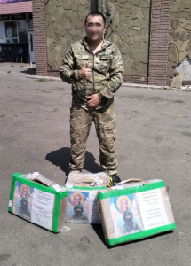 Боец из Арылаха благодарит за посылки /    