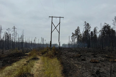 Прерванное из-за пожара электроснабжение в селах Вилюйского района восстановят по временной схеме / ЯСИА   