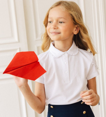 Футболка поло для девочки