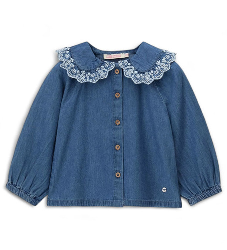 Блузка с длинным рукавом для маленькой девочки