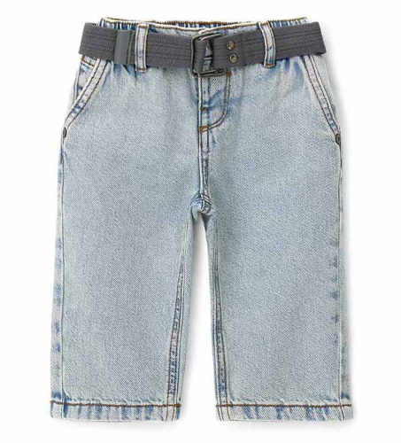 Джинсы с брелоком для маленького мальчика