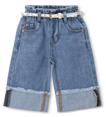 Джинсы с брелоком для маленькой девочки