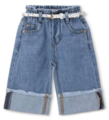 Джинсы с брелоком для маленькой девочки