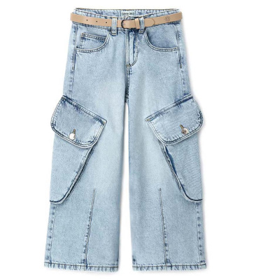 Джинсы с брелоком для девочки