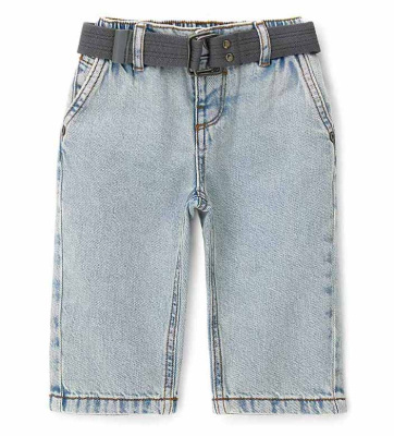 Джинсы с брелоком для маленького мальчика