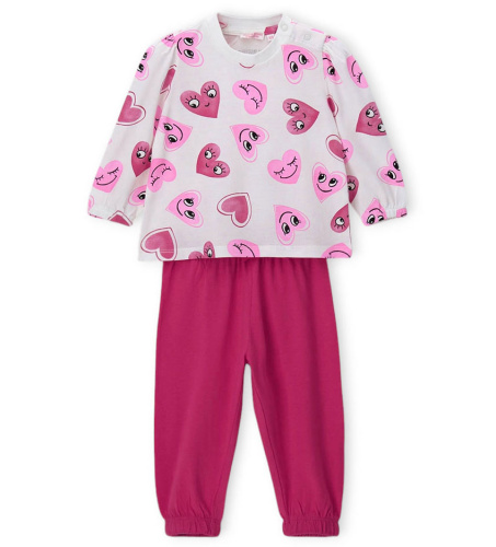 Пижама с длинным рукавом для маленькой девочки