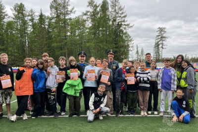 В якутском поселке Арылах прошли соревнования среди школьников по пожарно-прикладному спорту / ЯСИА   