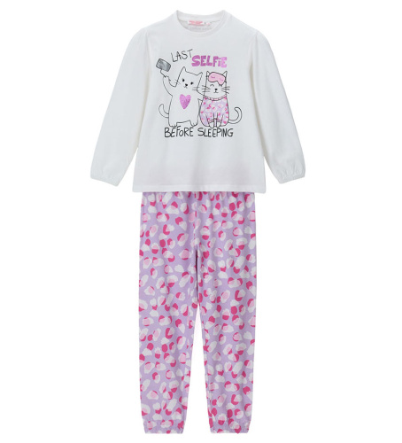 Пижама с длинным рукавом для девочки