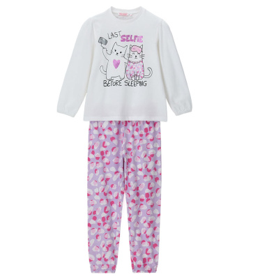 Пижама с длинным рукавом для девочки