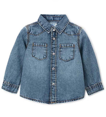 Рубашка с длинным рукавом для маленького мальчика