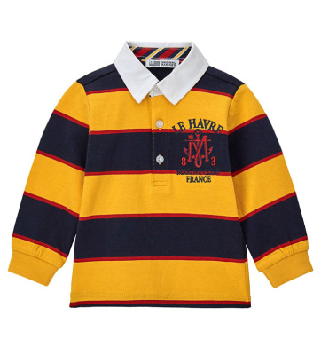 Поло с длинным рукавом для маленького мальчика