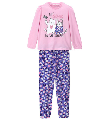 Пижама с длинным рукавом для девочки