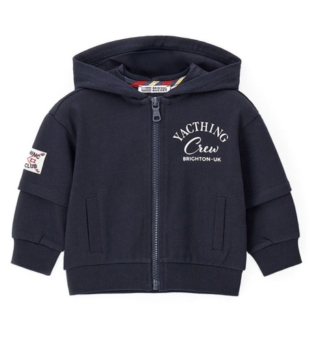 Толстовка на молнии для маленького мальчика