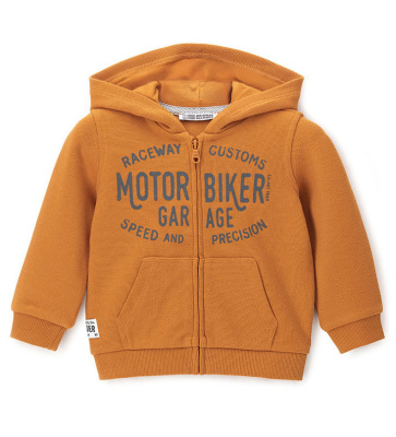 Толстовка на молнии для маленького мальчика