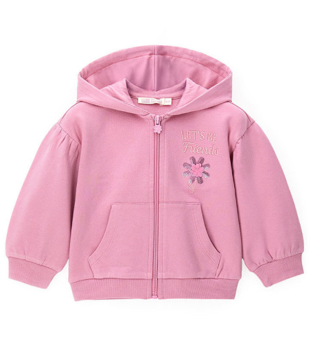 Толстовка на молнии для маленькой девочки