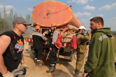 Пожар у Маччобы контролируется уверенно /    