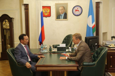 Глава Якутии провел рабочую встречу с заместителем генерального директора РусГидро / ЯСИА   
