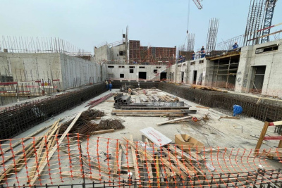 Образовательный комплекс «Точка будущего» в Жатае строится без отставаний от графика / ЯСИА   