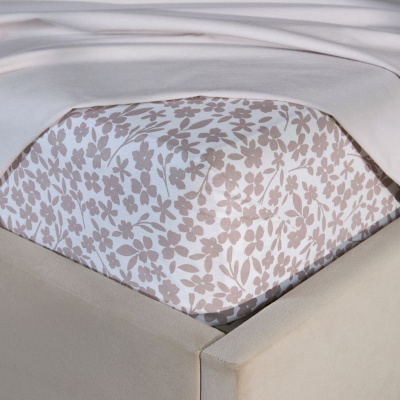 Простыня Капучино (цветы)