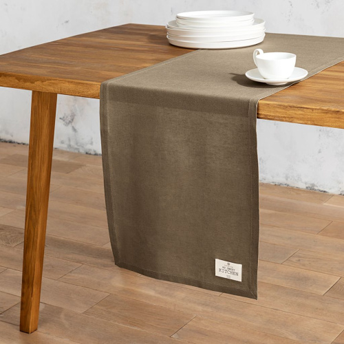 Скатерть-дорожка ЭКО/ECO, мох