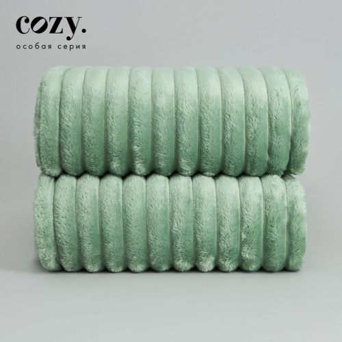 Плед Мягкая полоска/Soft strip, нефрит