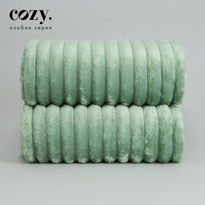 Плед Мягкая полоска/Soft strip, нефрит