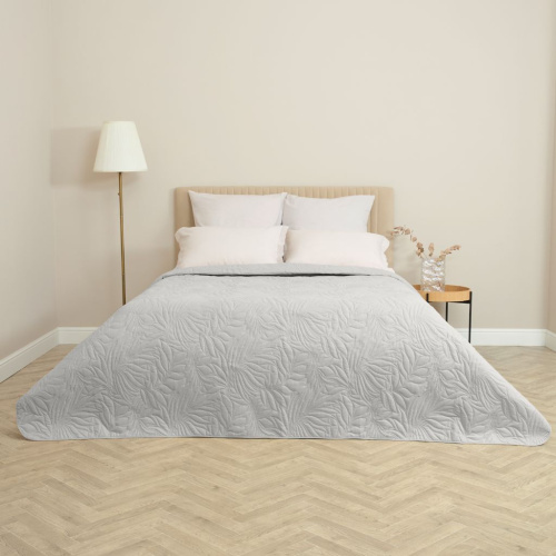 Покрывало Листочки/Fogliare, дымчатое