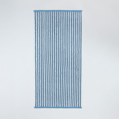 Полотенце махровое Узкая полоска/Striscia stretta, голубое