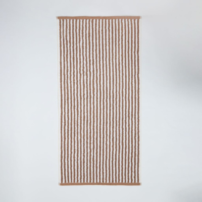 Полотенце махровое Узкая полоска/Striscia stretta, какао