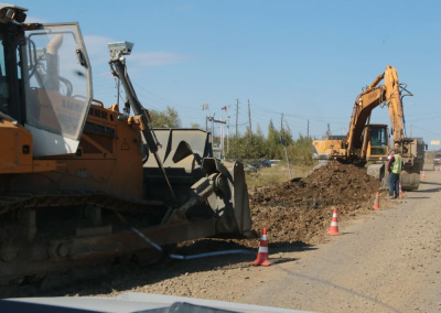 Август богат на дорожные работы /    