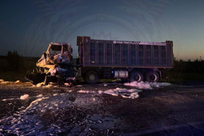 В Якутии столкнулись и загорелись два автомобиля / ЯСИА   Республика Саха (Якутия)