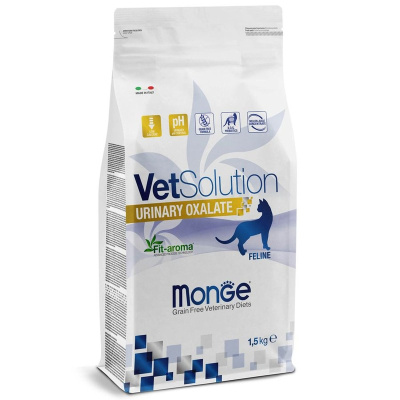 Monge VetSolution Cat Urinary Oxalate сухой корм для кошек, диетический, при МКБ - 1,5 кг ветеринарный мешок Италия 1 уп. х 1 шт. х 1.5 кг