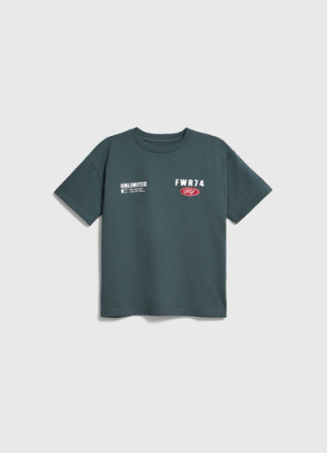 Футболка с принтом для мальчиков, Синий