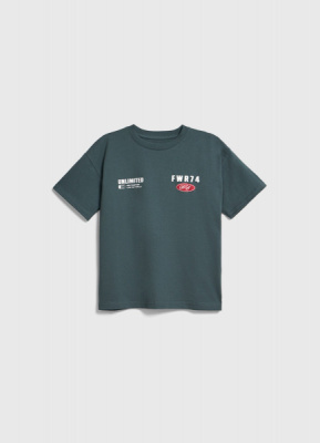 Футболка с принтом для мальчиков, Синий