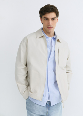 Куртка-рубашка на молнии, Бежевый