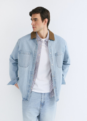 Джинсовая рубашка, Голубой