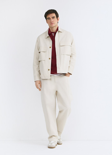 Брюки из канваса, Белый