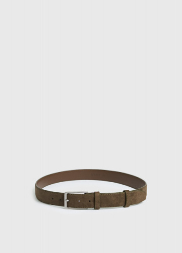 Ремень из искусственной замши, Зеленый