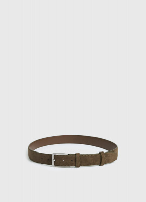 Ремень из искусственной замши, Зеленый