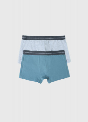 Трусы-транки с низкой посадкой, 2 шт., Зеленый