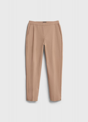 Зауженные прямые брюки, Бежевый