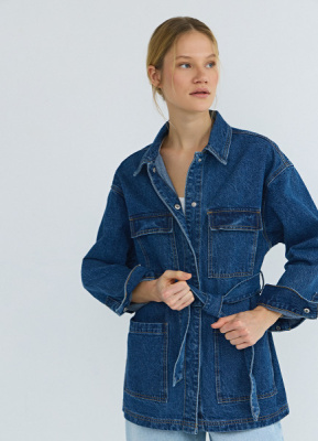 Джинсовая куртка, Синий