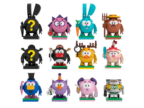 Смешарики AB-1511 Конструктор Brick Labs Собери их всех! 1шт, в ассортименте